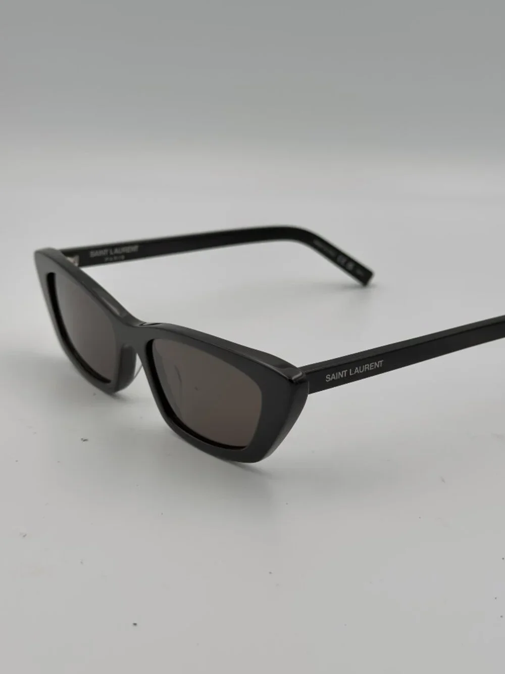Saint Laurent SL 277 009 Black Cat Eye Sunglasses Women 52mm w/ Case